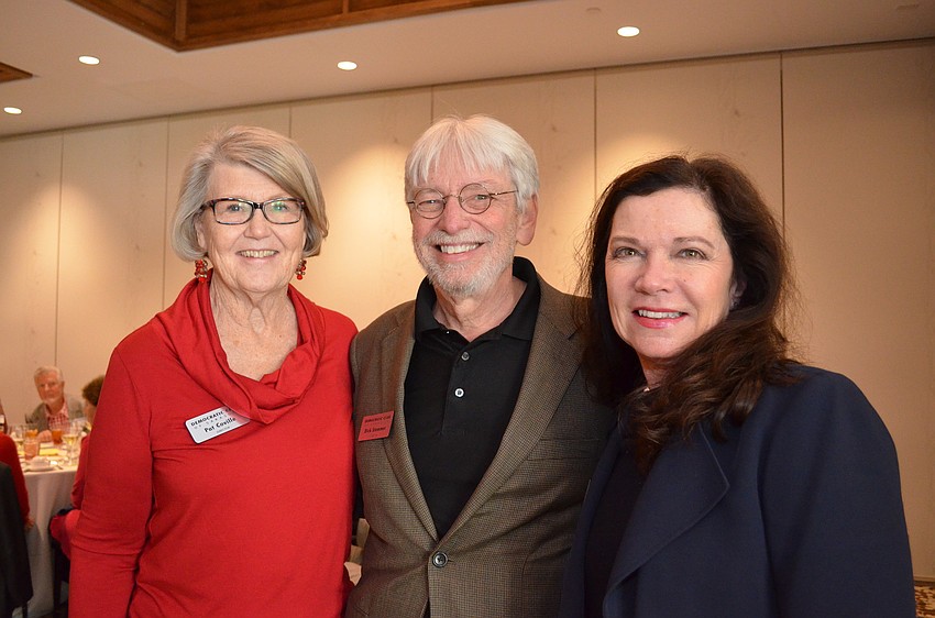 Pat Coville, Dick Stammer and Nancy Feehan.