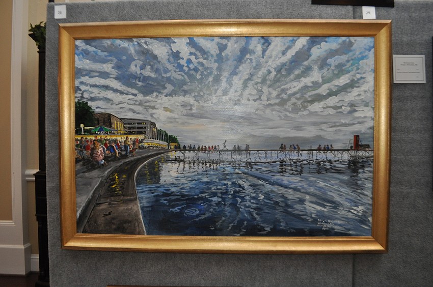 This acrylic painting, called 