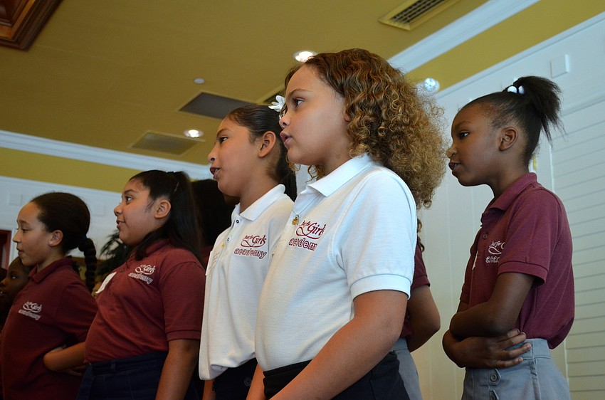 Madison Ford focuses on the song she sings.