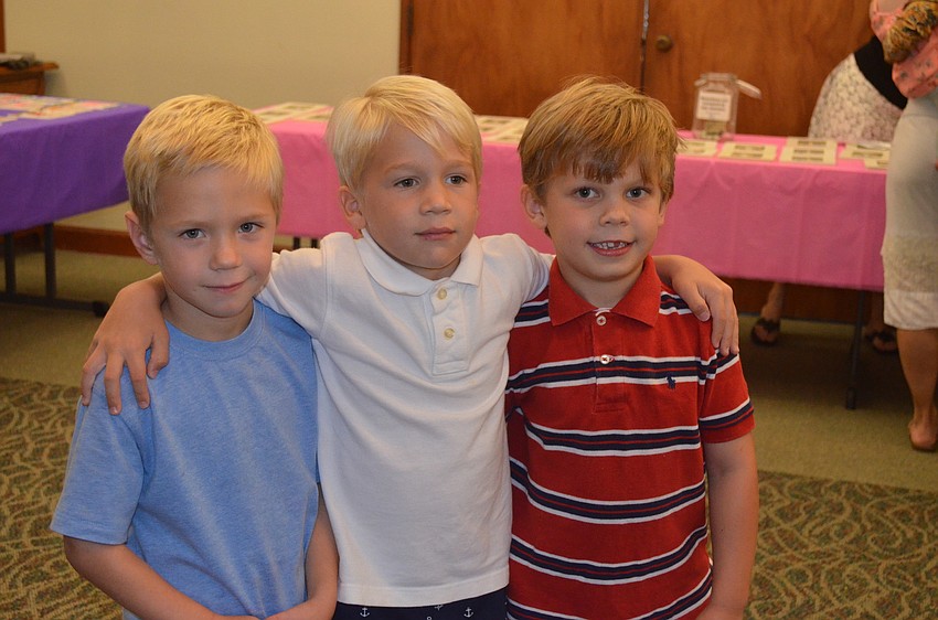 Seniors Brady Jaymes, Josh Folvig and Bennett Stencik