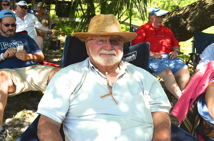 Larry Williamson enjoys the music.