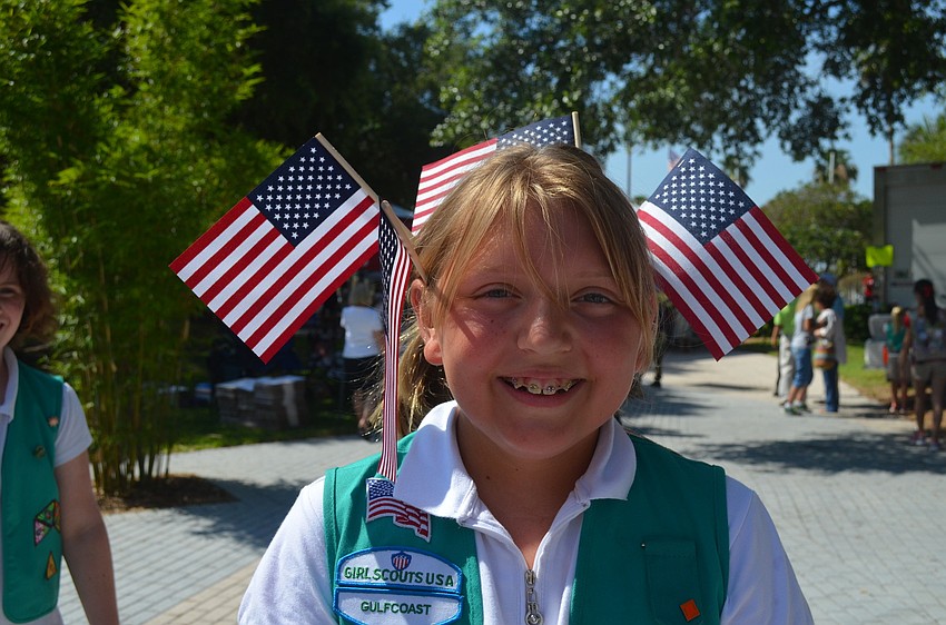 Girl Scout Bailey Brooks says Memorial Day is about 