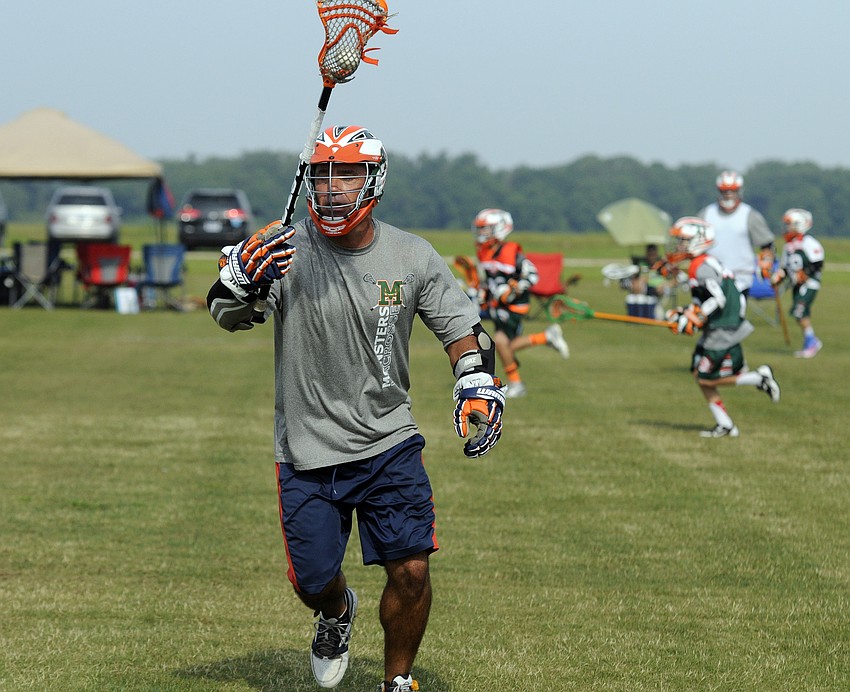 Coach Chris Markowski and some of the other dads played alongside their sons when the two Monsters U11 teams faced one another.