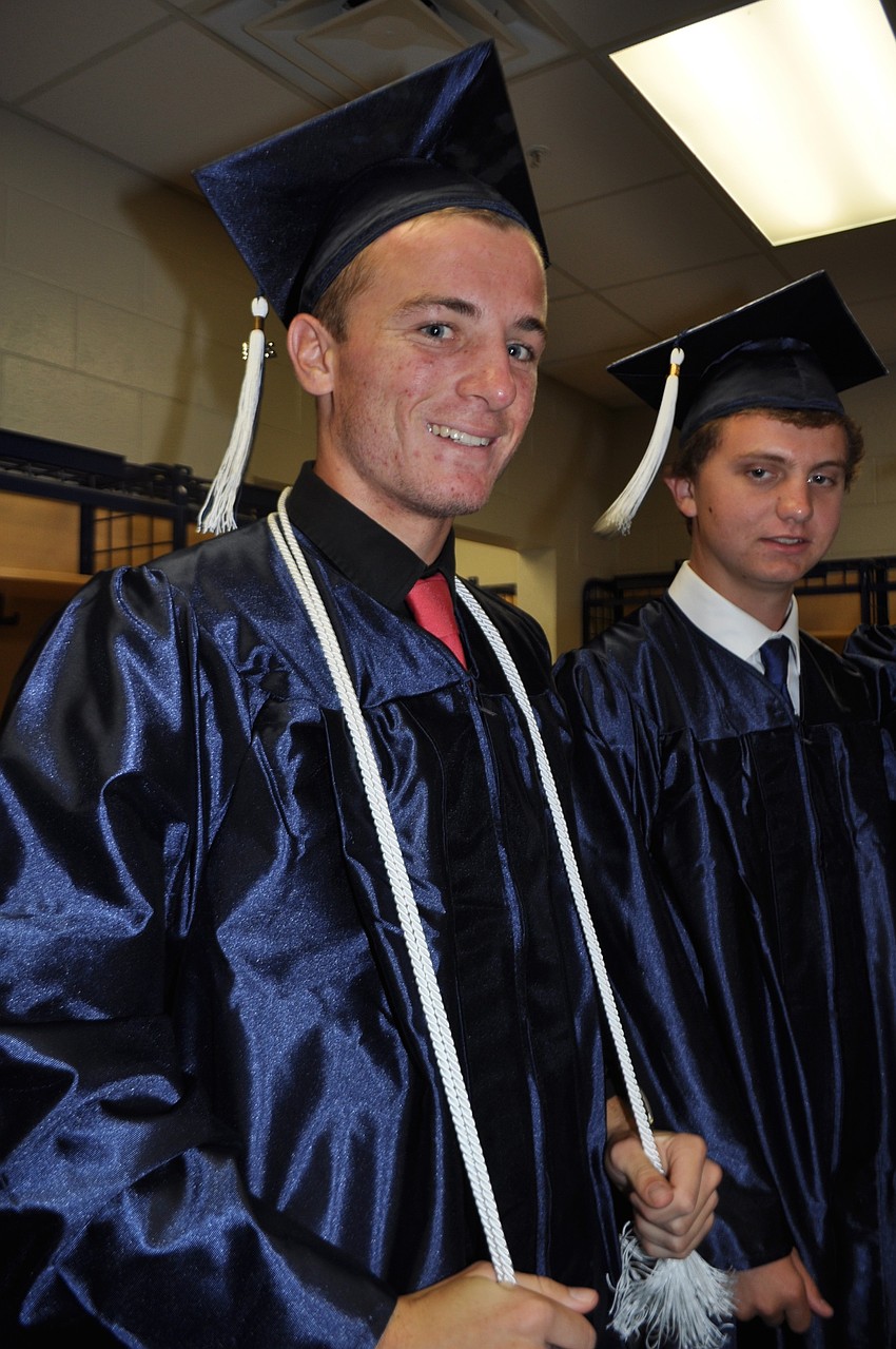 Daniel Pivonka adds his tassles.