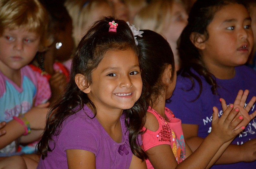 Jasmin Tinoco enjoys the show.