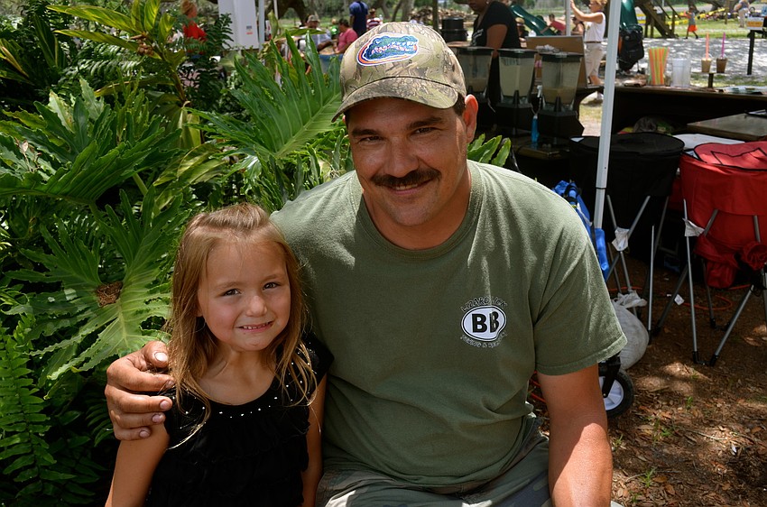 Cailyn Fargo and her father, Paul, enjoy family time.