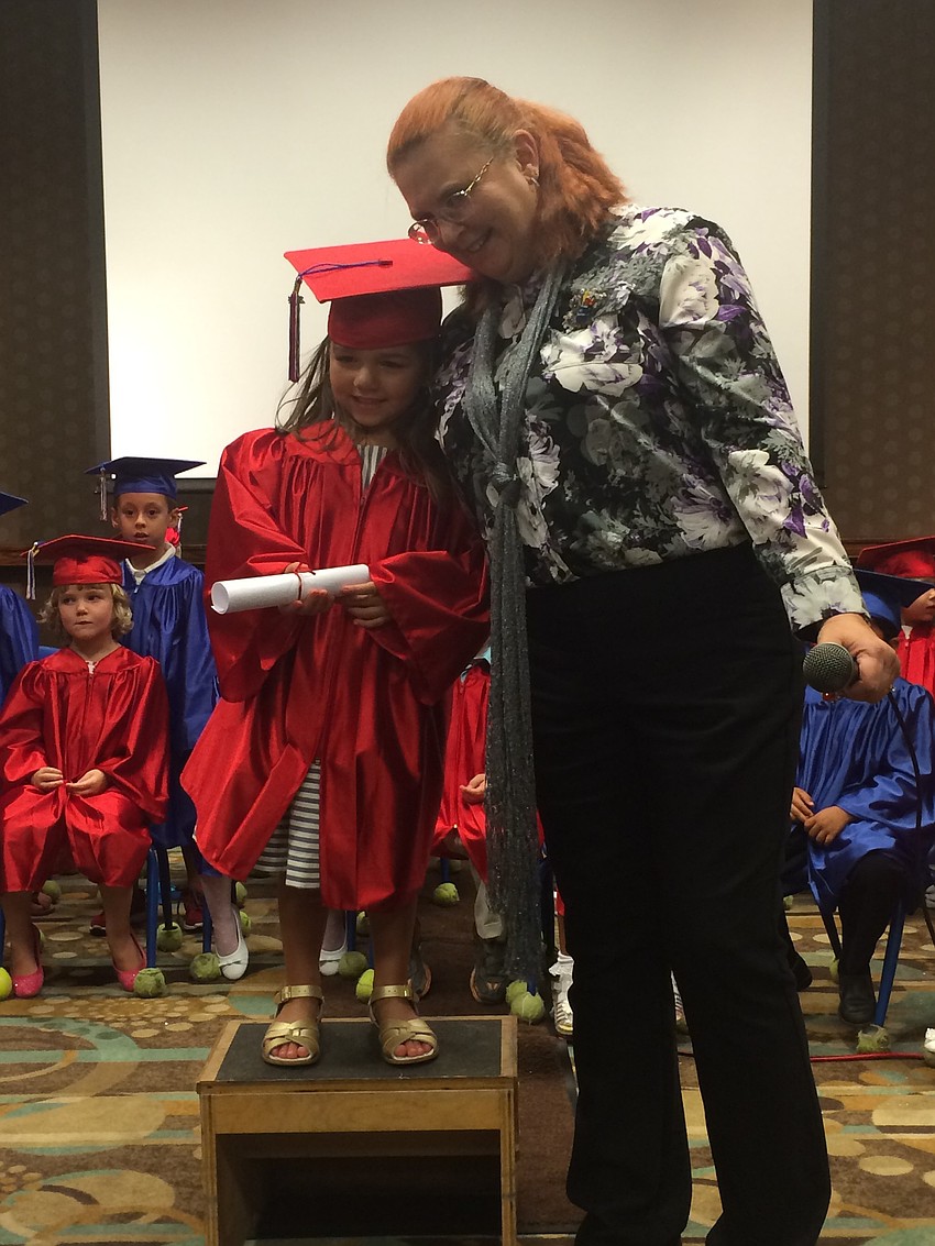 Juliana Fuschetto and her teacher, Christa Breiner