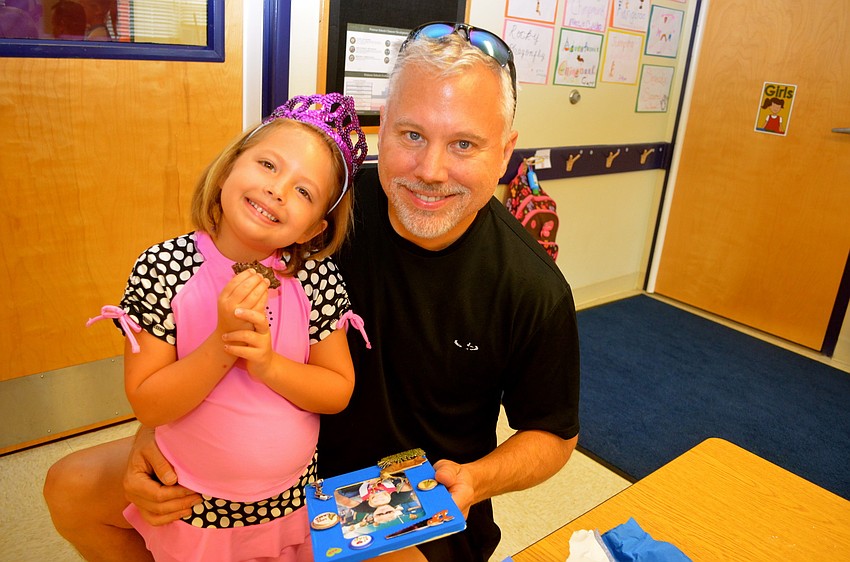 Lindsey Lemler is a princess for a day with her father, Vince.