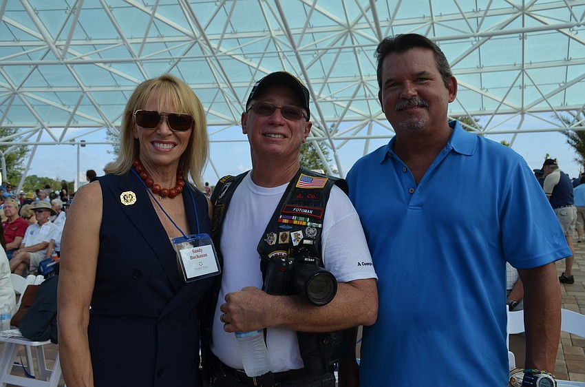 Sandy Buchanan, Dave Taylor and artist Greg Baker