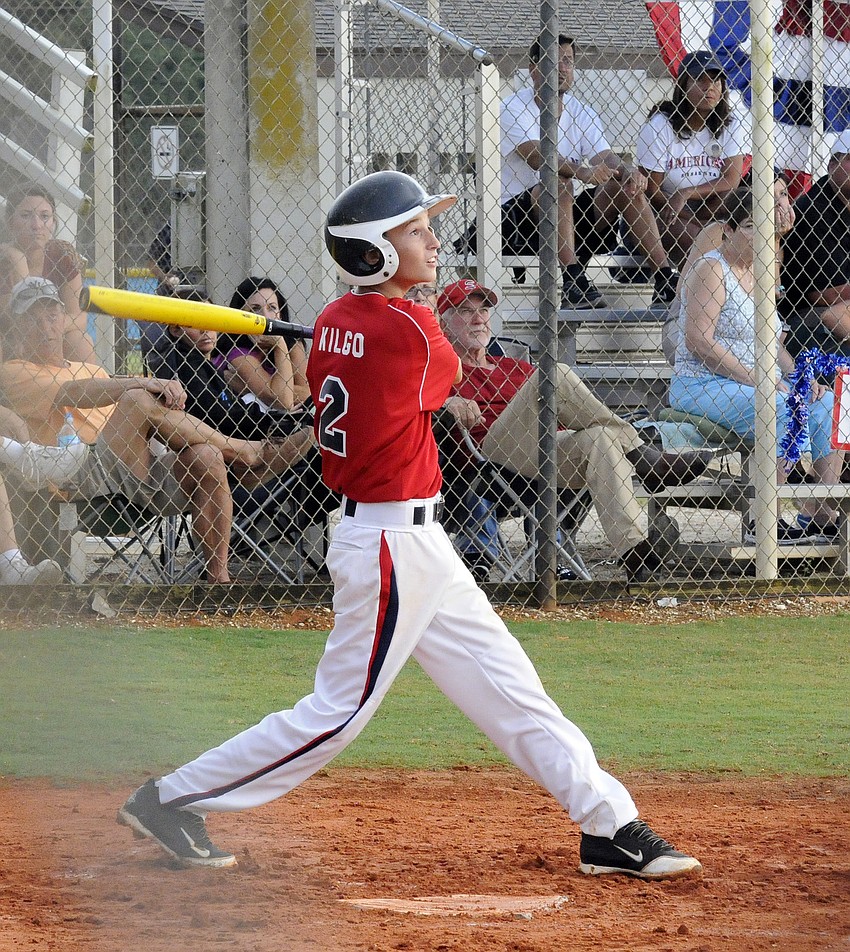 Third baseman Ty Kilgo hit a RBI single for Sarasota American.