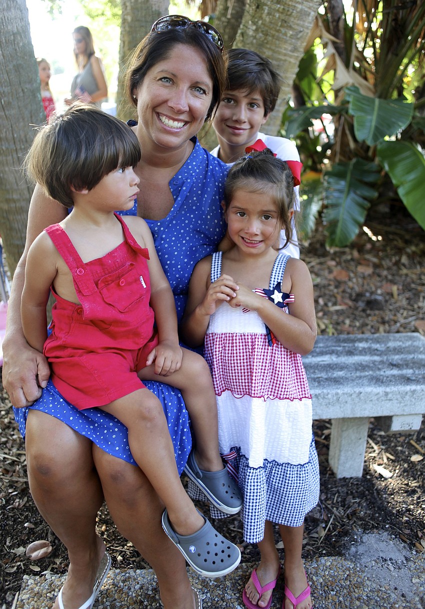 Vanessa Torres with her children, Cruz, 2, Dominic, 7 Â½, and Isabella, 4
