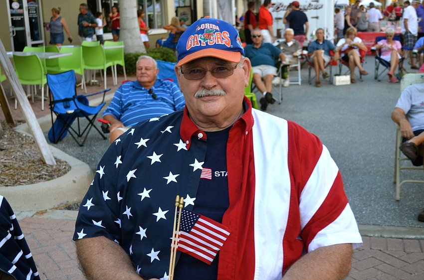 Dennis Puckett celebrates the Fourth of July.