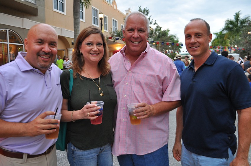 Bob Bermudez, Tonya and Bart Mathis and Tyler Pratt