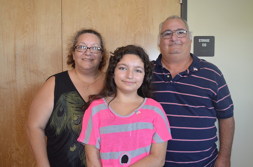 Linda and Donald Boisvert with Jessica Giraldo