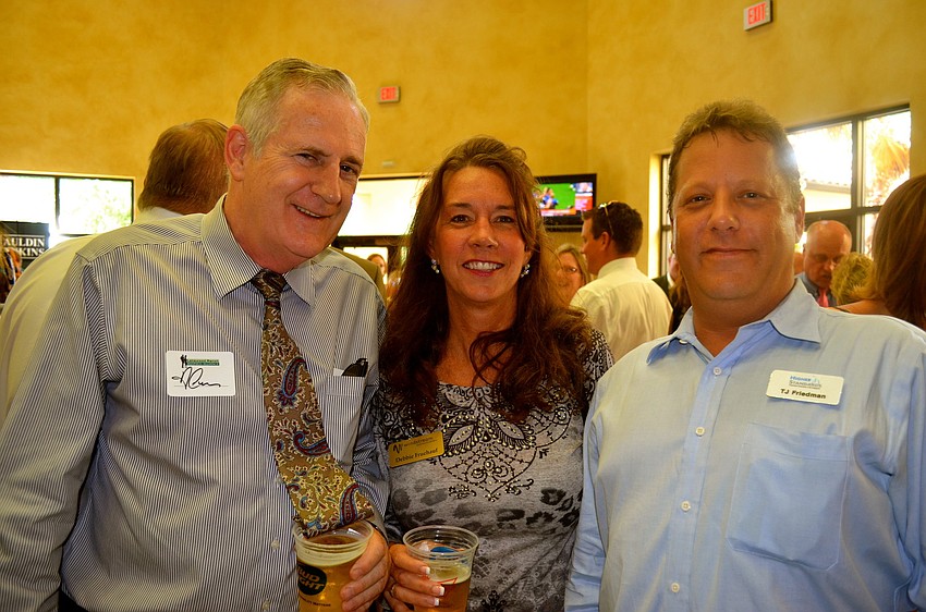 Alan Hegley jokes around with Debbie Fruehauf and TJ Friedman.