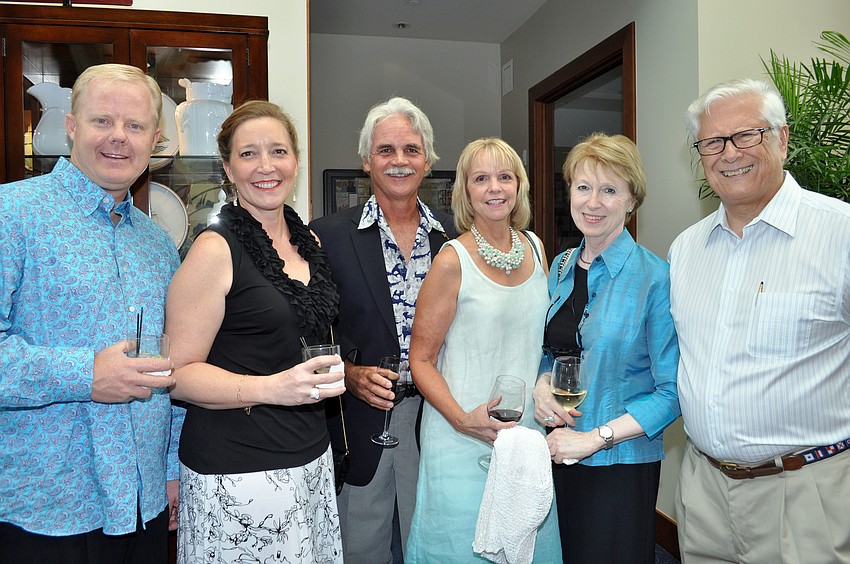 Bill and Christine Johnson, Jim Culter, Jan Miller, Barbara Lausche and Jose Garnham