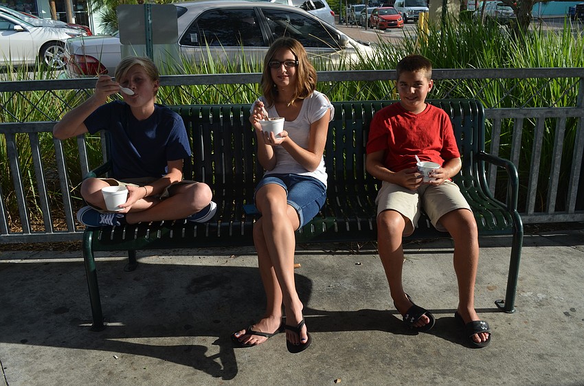 Jameson and Jessica Tucker with Hunter Rollins