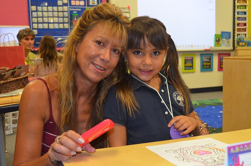 Kim and kindergartner Cianna Desideri