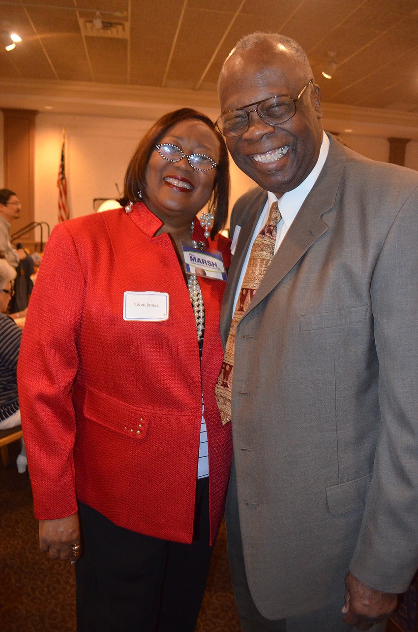 Helen James and Mayor Willie Shaw