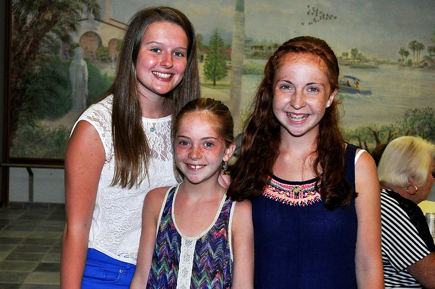 Sioned Collingbourne with sisters Emily and Abby Benack