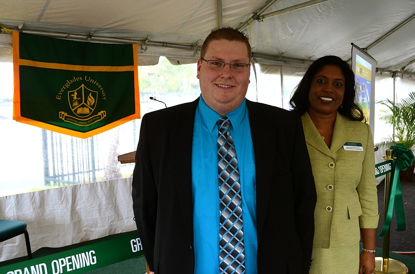 Everglades University faculty members of David Schelpman and Seeta Singh-Moonilall.