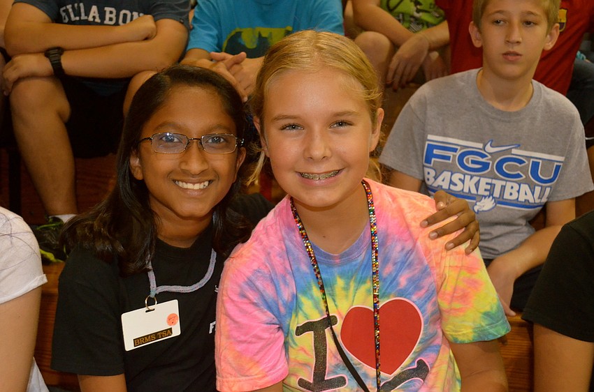 Raisa Matin and Sasha Krill enjoy time out of the classroom.