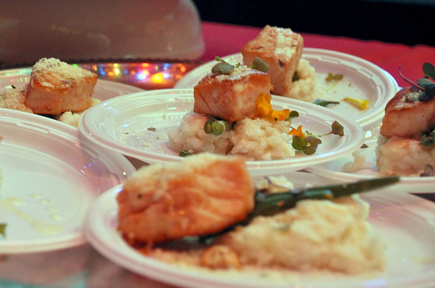 Mattisonâ€™s City Grille prepared salmon gremolatta at A Taste of Downtown.