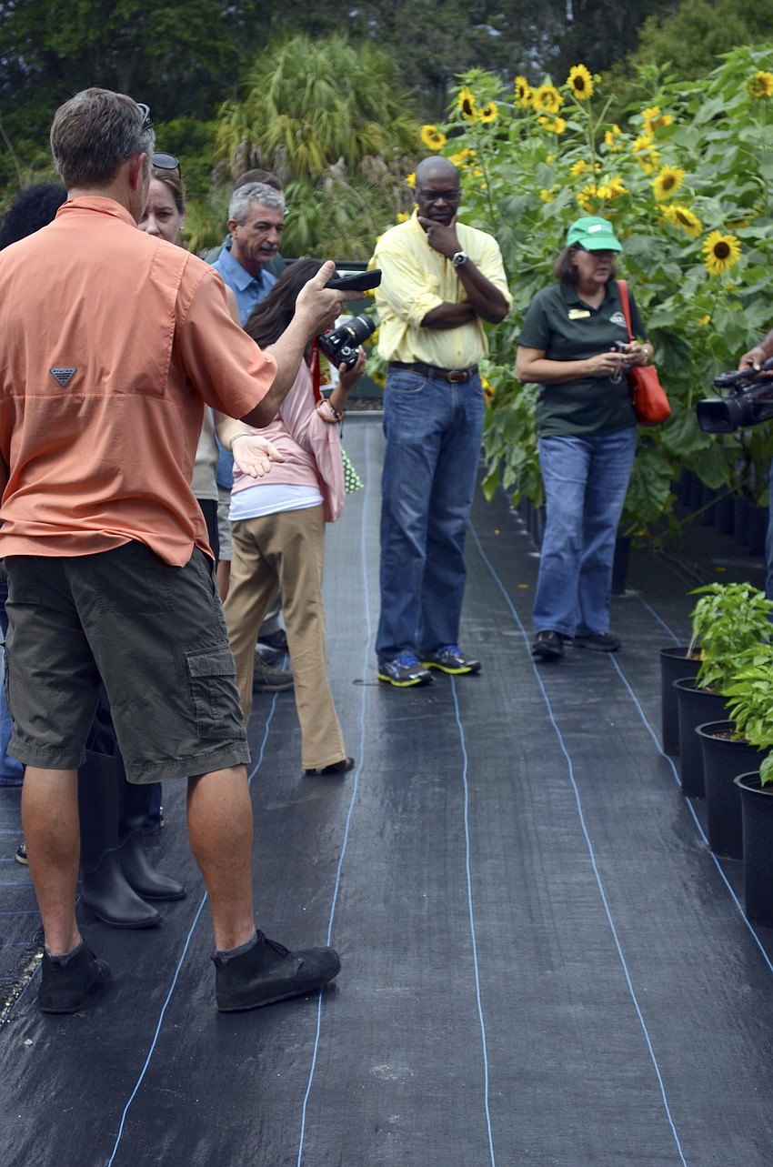 Guests took a tour of Sweetgrass Farms Tuesday, Sept. 30, during the Maison Blanche Farm to Fork event.