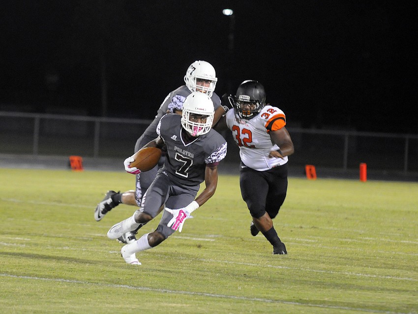 Braden River senior Justin Ross caught four passes for 150 yards and three touchdowns.