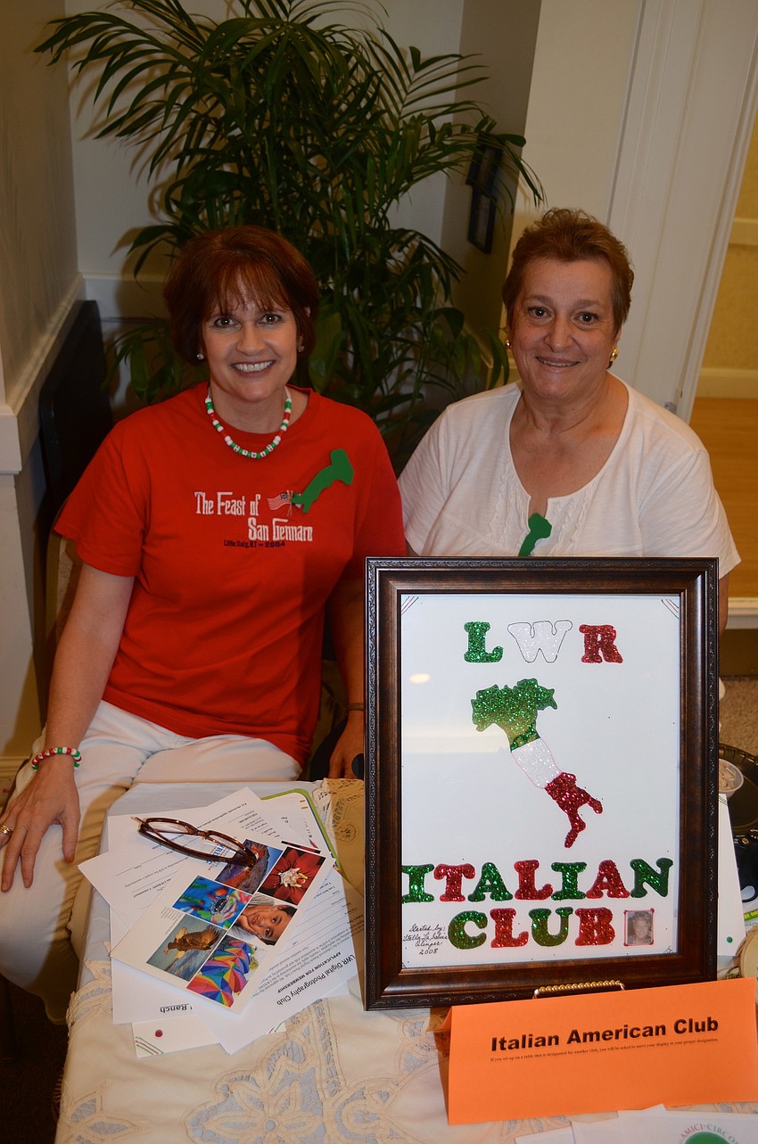 Carol Reeves and Vita Vitale show their Italian pride.