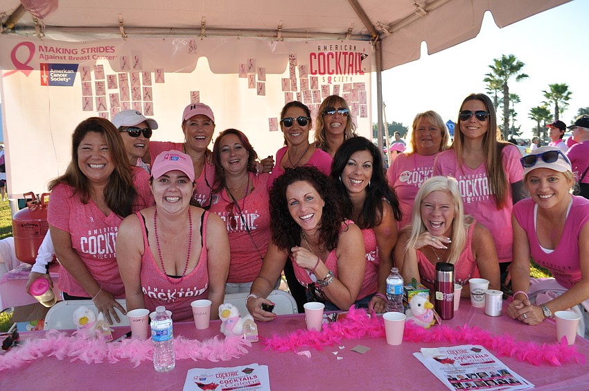 Jenell Coles, Niki Trajkovska, Carrie Pockrandt, Violeta Huesman, Faith Witham, Teri McPadden, Jennifer Barbaro and Marion Bechtold are ready to push Benny Barbaro with Team Keiser.