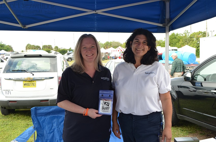 Leigh Rogers and Patricia Robertson of the Southwest Florida Water Management District