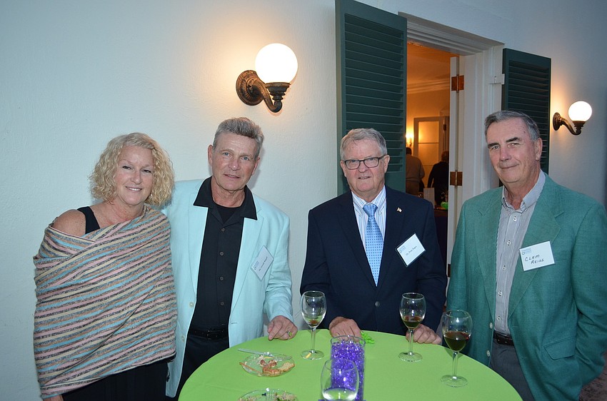 Dr. and Mrs. Gerald Kageff, Dr. Peter Fegen and Clem Reiss