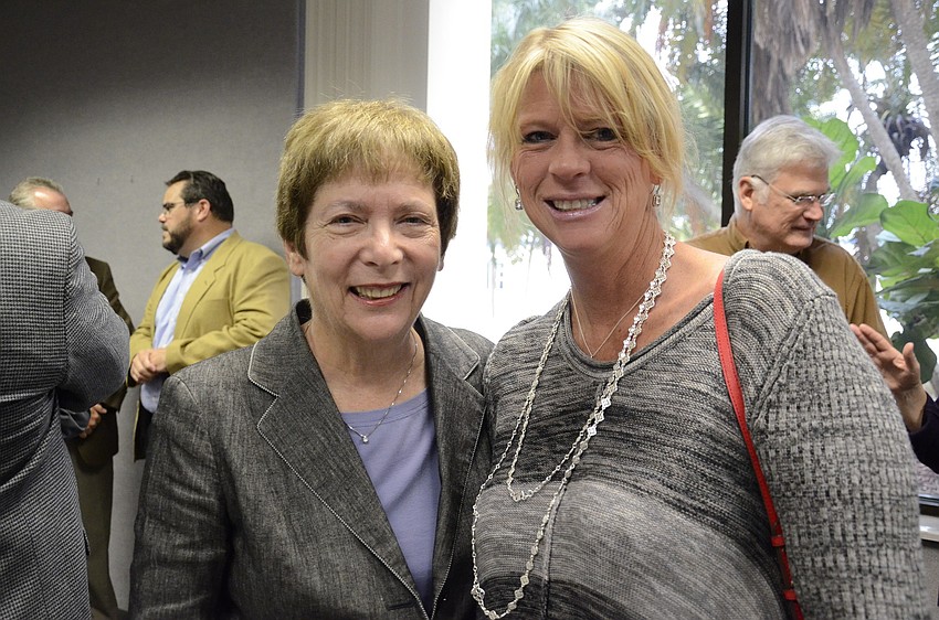 Former County Commissioner Nora Patterson and Planning Commissioner Vanessa Carusone.
