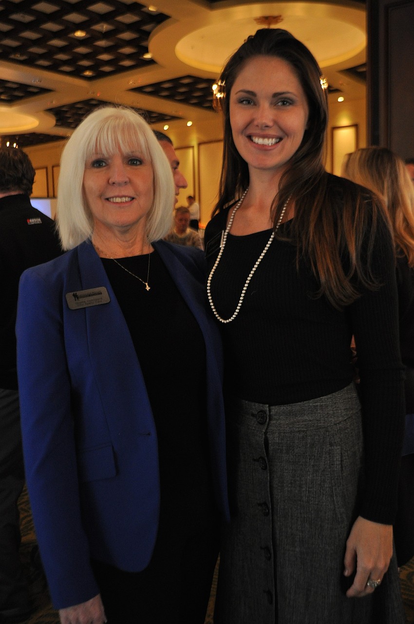 Debra Fortosis, of Elite Family Care, with Jacqueline Abney, of Berlin Patten.