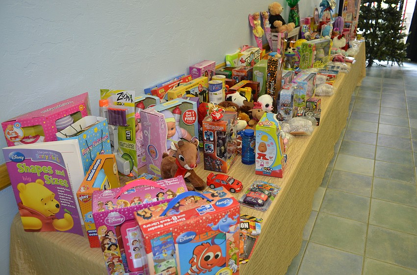 Attendees brought toy donations for Toys for Tots.