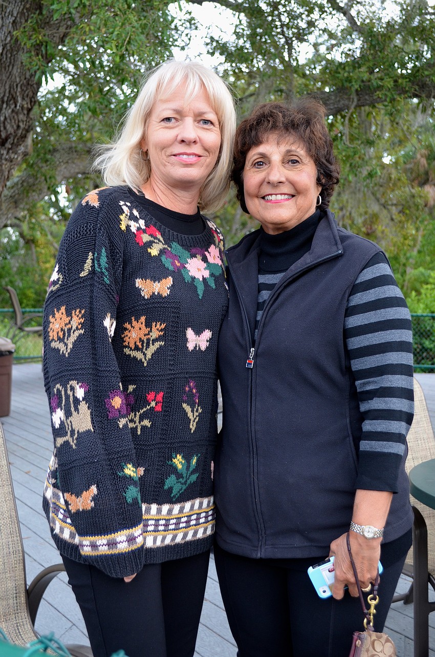 Heidi Smith and Christine Short spend time with friends.