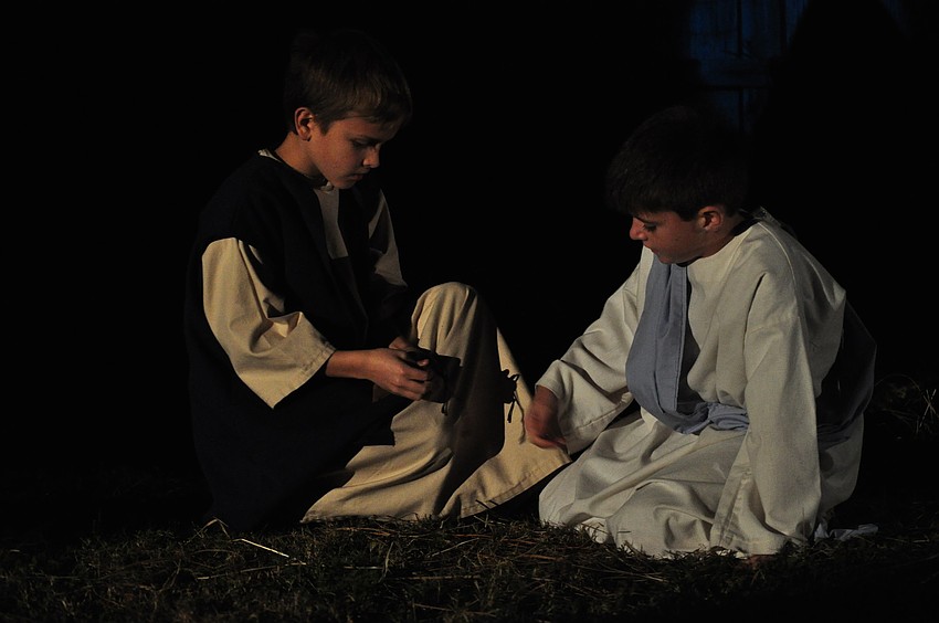 Â C.J. Urban and Maison Montgomery portray a friend and Jesus playing as children.