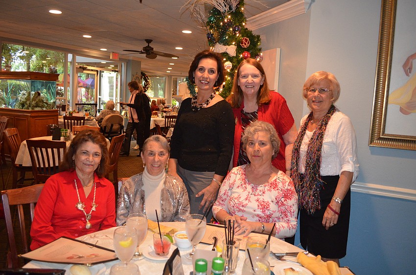 Front row, Yolanda Noyes, Donna Birnbaum and Carol Kasden; back row, Malihe Karimi, Margie Clarke and Carol Fischbein