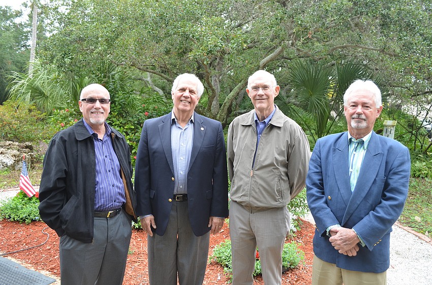 Vice Mayor Jack Duncan, Irwin Pastor, Phill Younger and Mayor Jim Brown