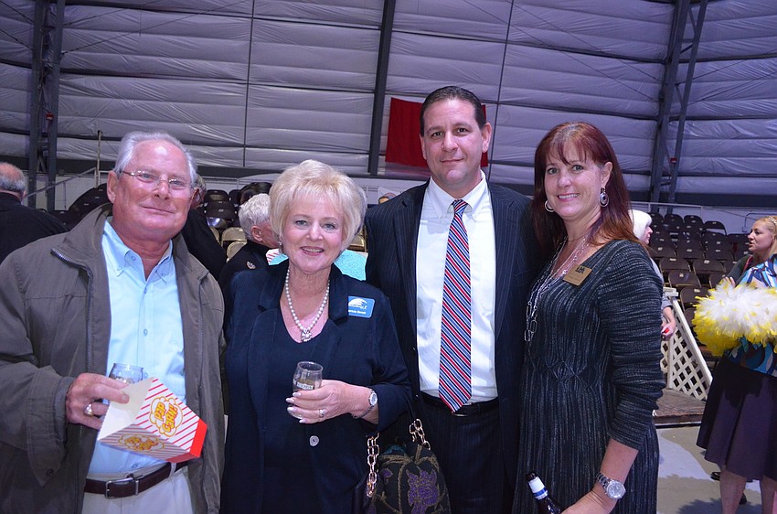 Richard Benak, of Pest West, Patricia Benak, of Waterfront 7, attorney Darren Inverso, and Tammy Halsted, of RVA