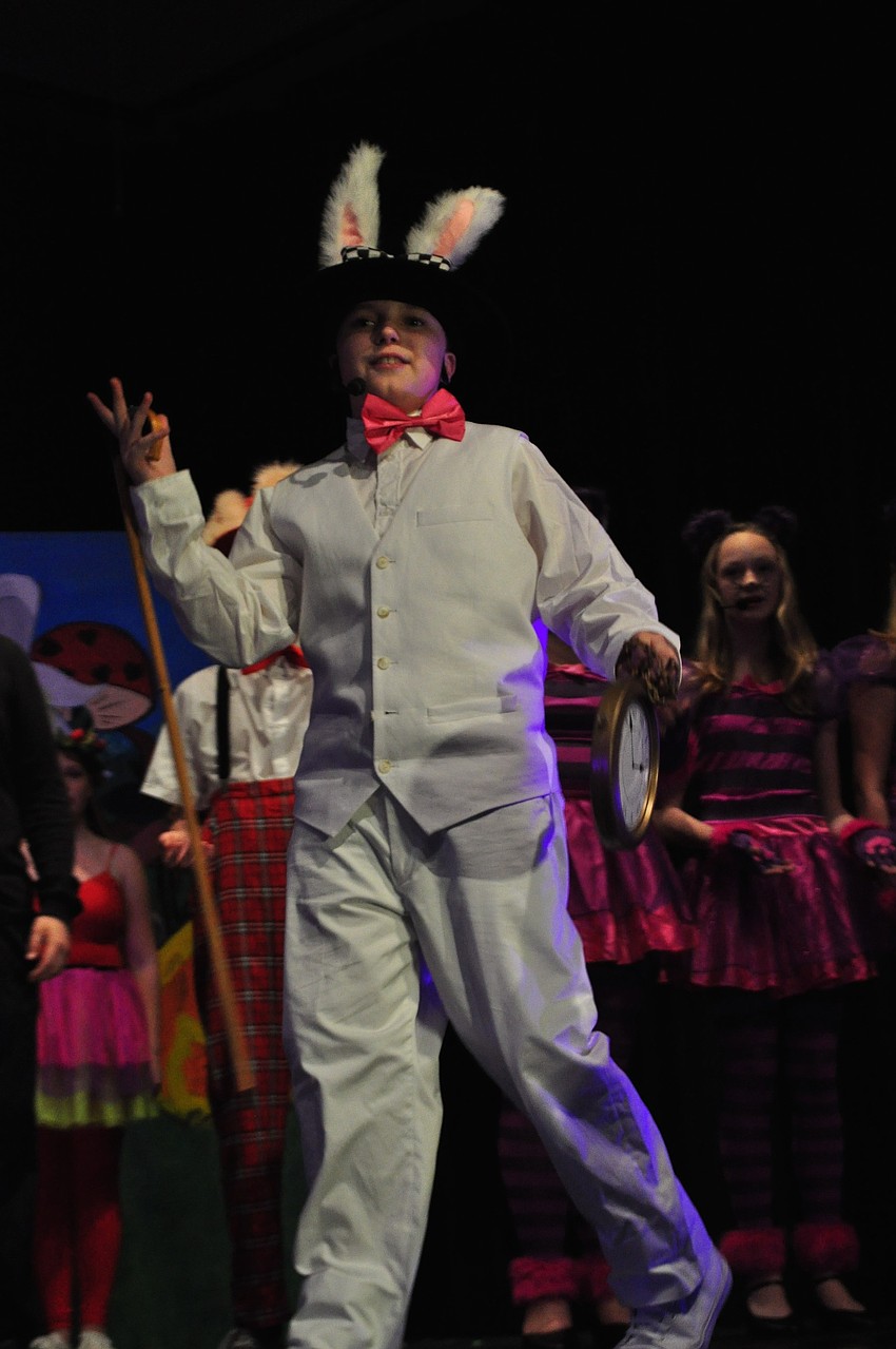 John Todd Girman, as the rabbit, sings 