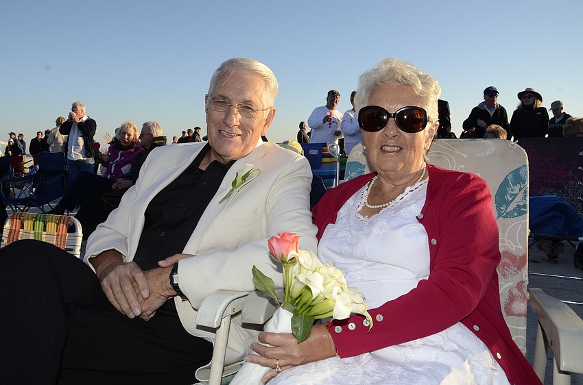 Henry Zimmerman surprised his wife, Judy, with a bouquet of calla lilies, her favorite flower, for Valentine's Day.