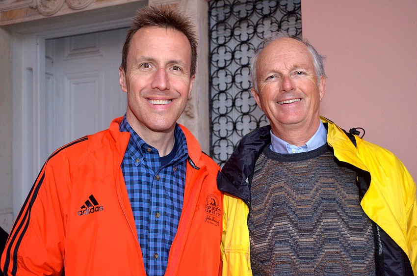 Bob Simek traveled from Boston to visit Mike Hagan, and to attend the Modern Pentathlon.