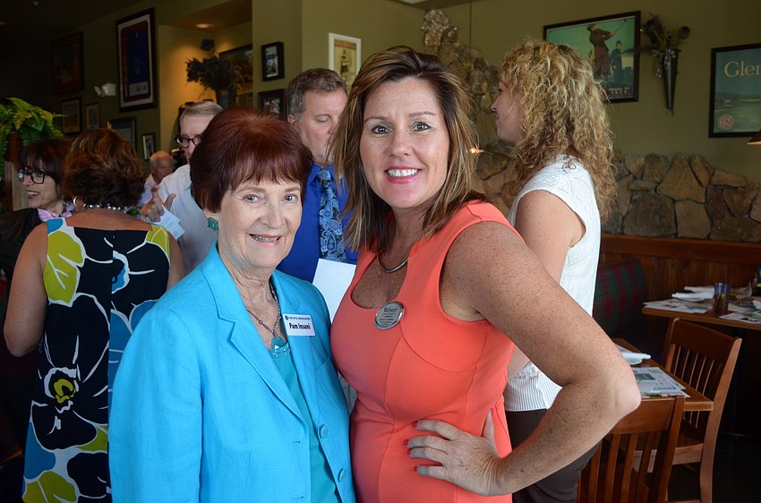 Pam Insani, of The Eye Associates, and Kerry Conboy, of Webster University.