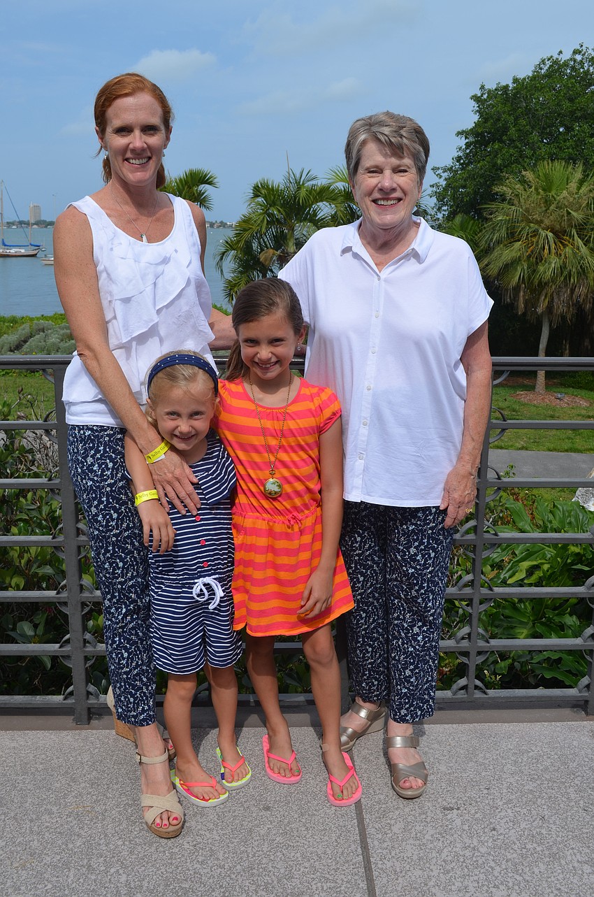 Colleen, Anna and Sophia Buchmeier with grandmother Carole Taylor