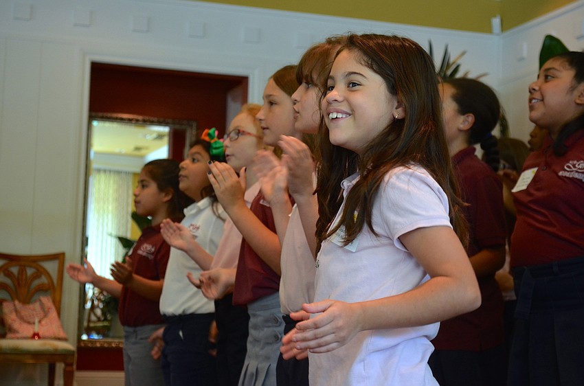Yarellis Martir enjoys performing for the University Park Women's Club.