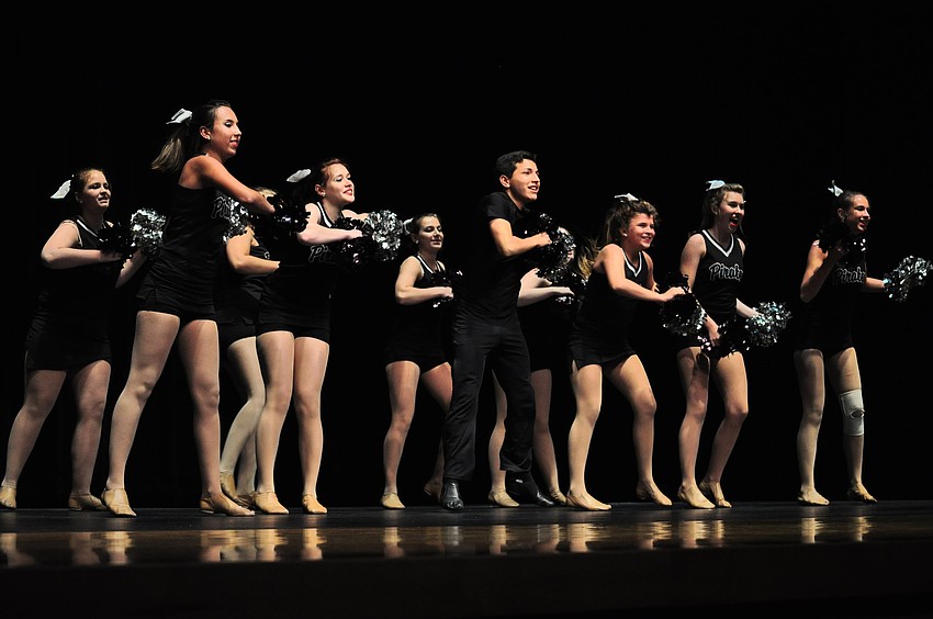 The Braden River High School Silver Pearls team performs '90s mix.