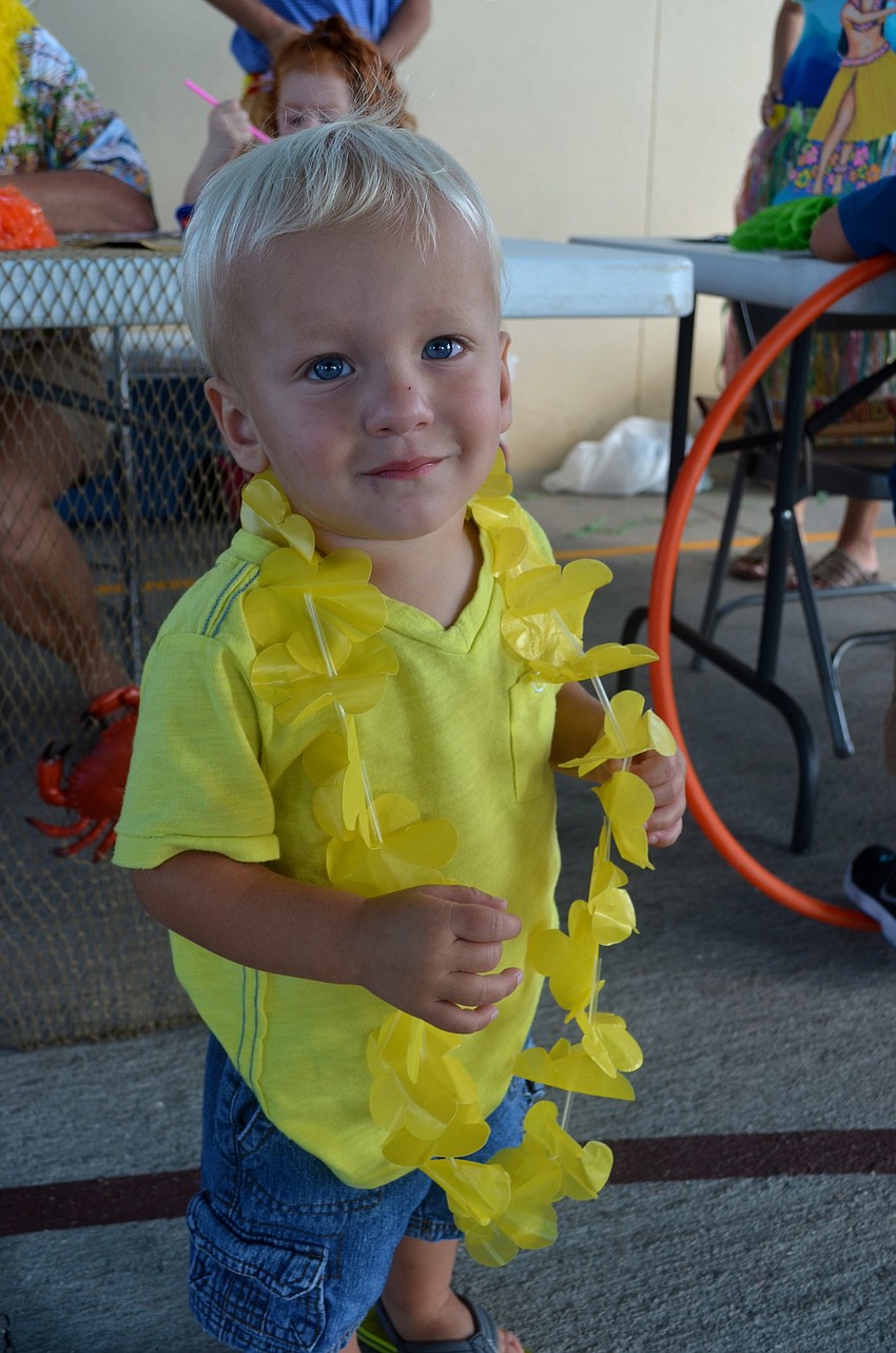 Joseph Smolka shows his Hawaiian pride.