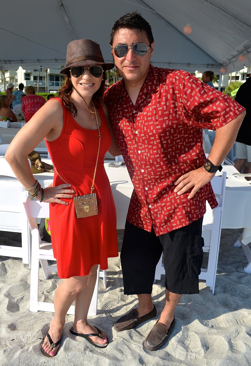 Santa De Oliveira with her brother, Ernesto